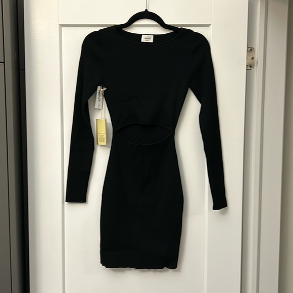 Aritzia Wilfred Free Cut-Out Knit Mini Dress - Picture 3 of 6